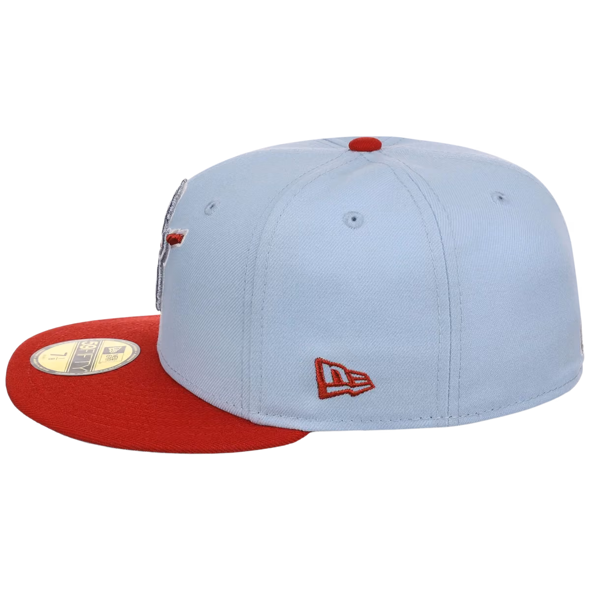 Chicago Cubs Northside Chicago Crown the City New Era 59FIFTY (Sky Blue/Red) detail view