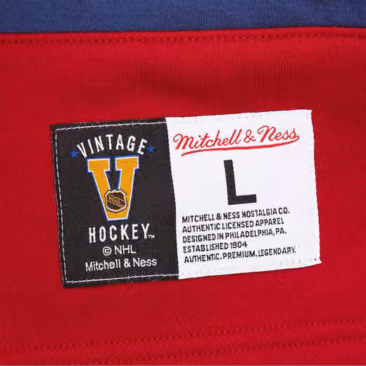 New York Rangers Mitchell & Ness Heritage NHL Lace-Up Jersey Crew view 3
