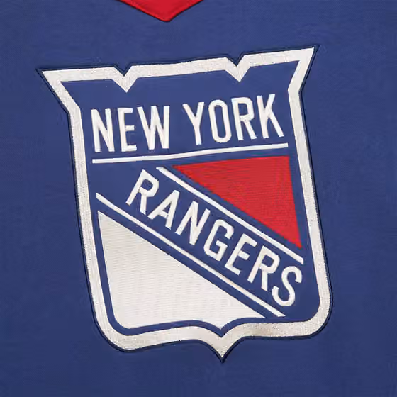 New York Rangers Mitchell & Ness Heritage NHL Lace-Up Jersey Crew view 4