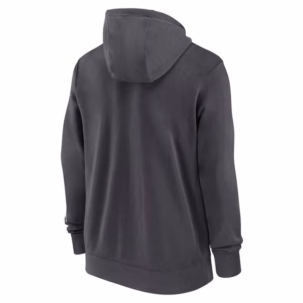 Las Vegas Raiders Playbook NFL Full-Zip Fleece Hoodie Anthracite view 2