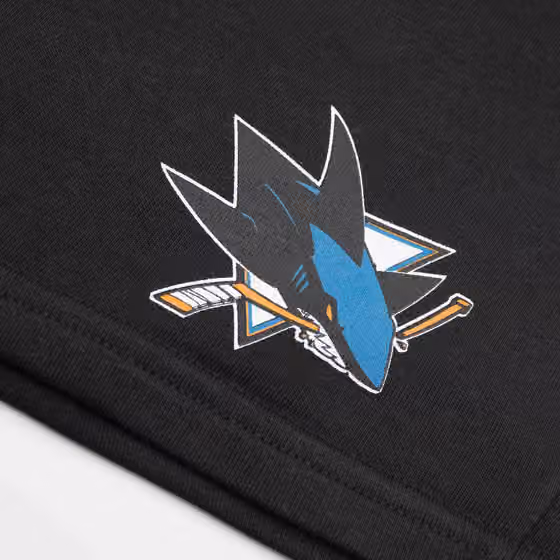 San Jose Sharks Team Logo '47 Helix NHL Shorts Black view 3