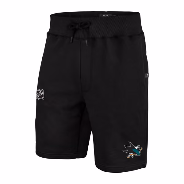 San Jose Sharks Team Logo '47 Helix NHL Shorts Black view 1
