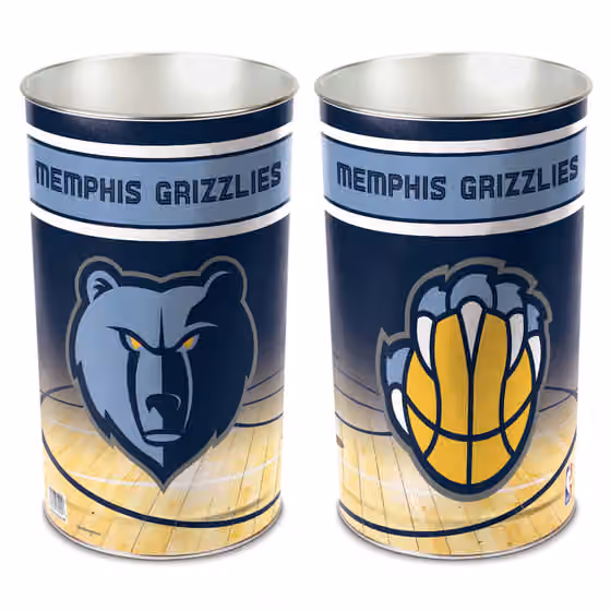 Memphis Grizzlies WinCraft Metal NBA Wastebasket view 1