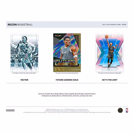 2022/23 Panini Recon Basketball NBA Hobby Box view 3
