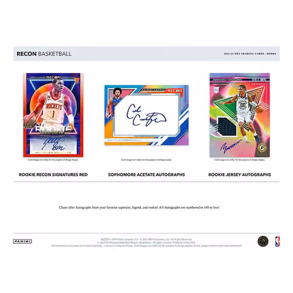 2022/23 Panini Recon Basketball NBA Hobby Box view 2