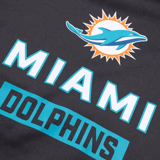 Miami Dolphins Toss Sweep Therma-FIT NFL Hoodie Anthracite view 3