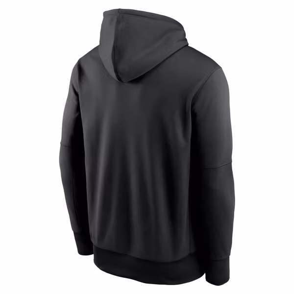 Las Vegas Raiders Peformance Nike Therma-FIT NFL Hoodie Black view 2
