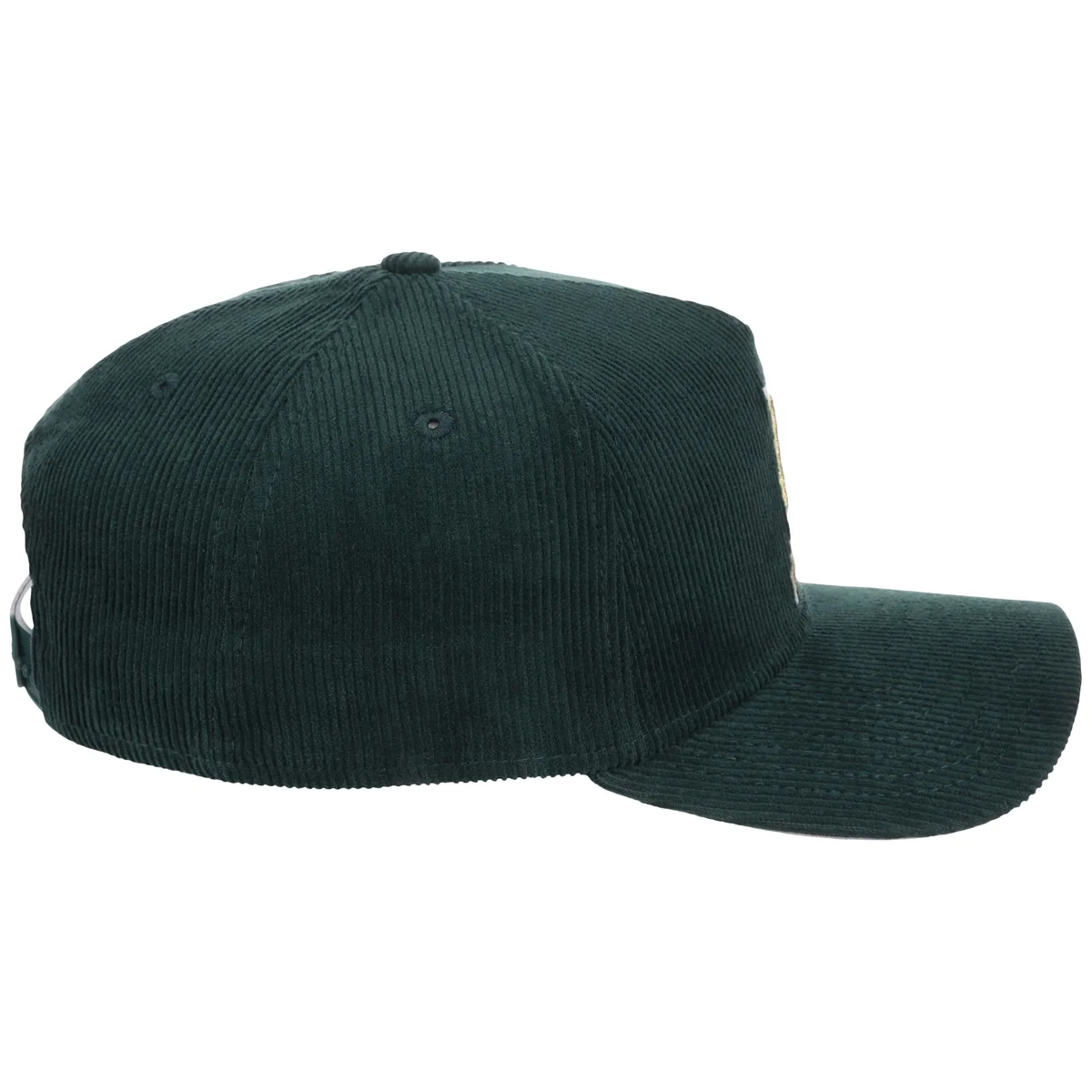 Miami Marlins MLB Dark Green Cord FASHION CORE New Era 9FORTY A-Frame detail view