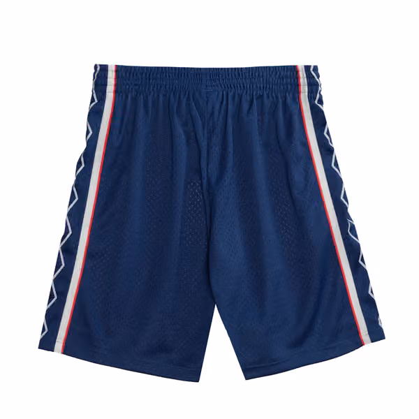 New Jersey Nets 2006-07 Mitchell & Ness Swingman NBA Shorts Navy view 2