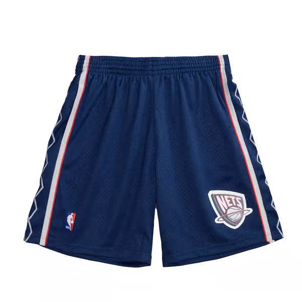 New Jersey Nets 2006-07 Mitchell & Ness Swingman NBA Shorts Navy view 1