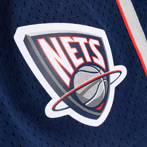 New Jersey Nets 2006-07 Mitchell & Ness Swingman NBA Shorts Navy view 3