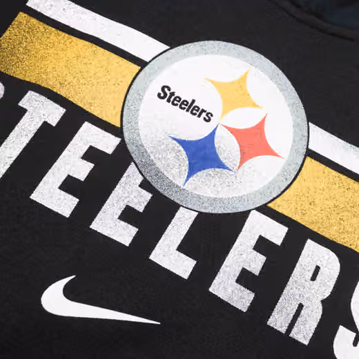 Pittsburgh Steelers NFL Team Stripes Nike Club Hoodie (YOUTH) view 4