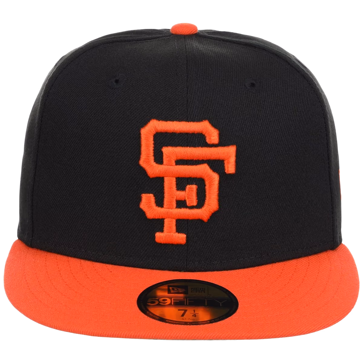 San Francisco Giants MLB Cooperstown Authentic Collection New Era 59FIFTY (Black/Orange) detail view