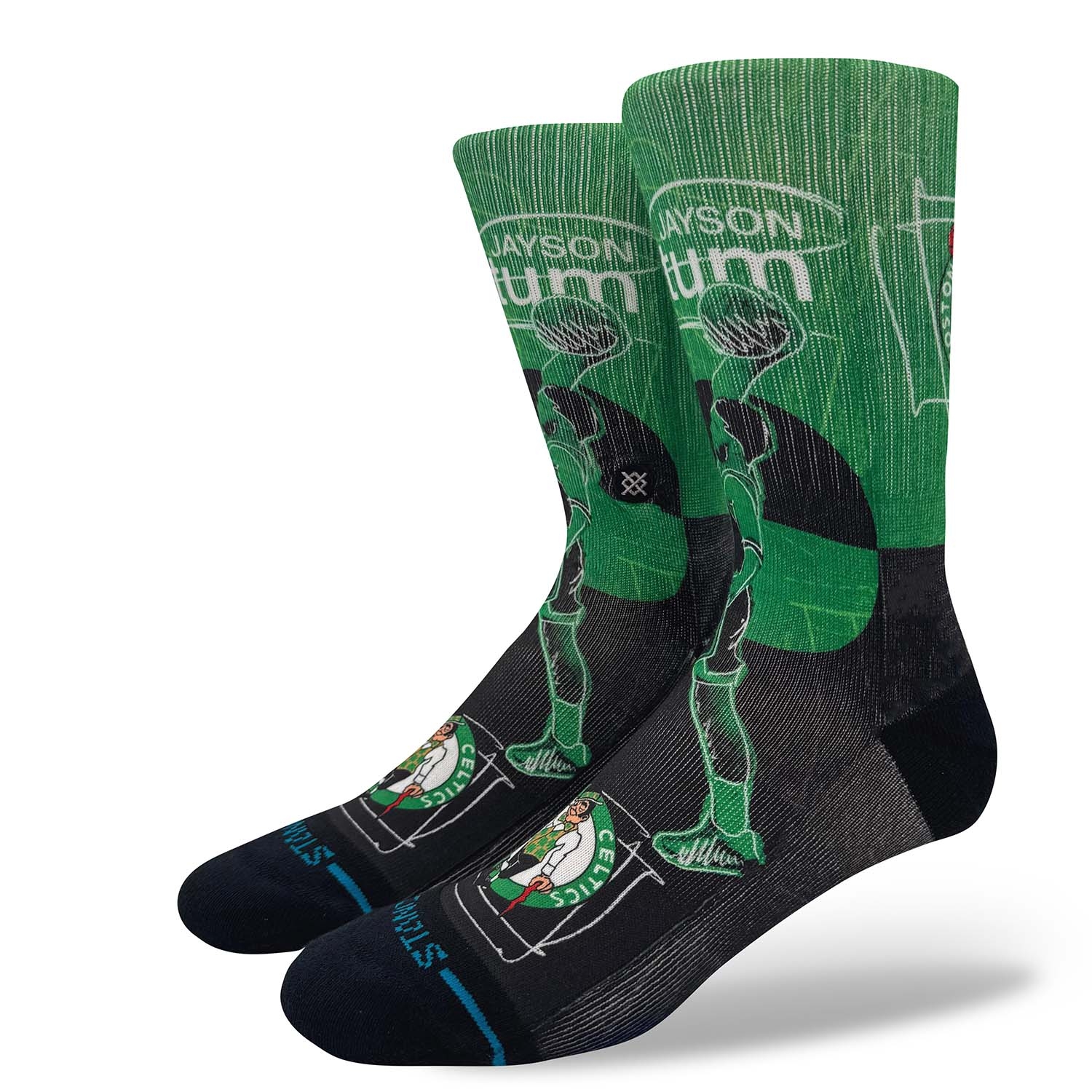 Jayson Tatum Boston CelticsStance Pasted Crew Socks view 1