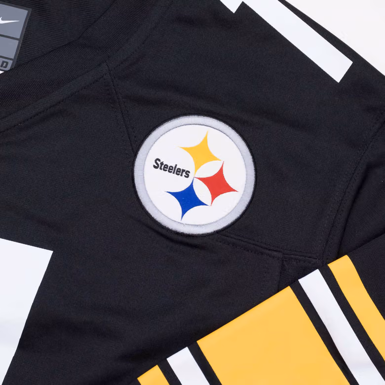 Chase Claypool #11 Pittsburgh Steelers Nike Game NFL Football Jersey Black view 6