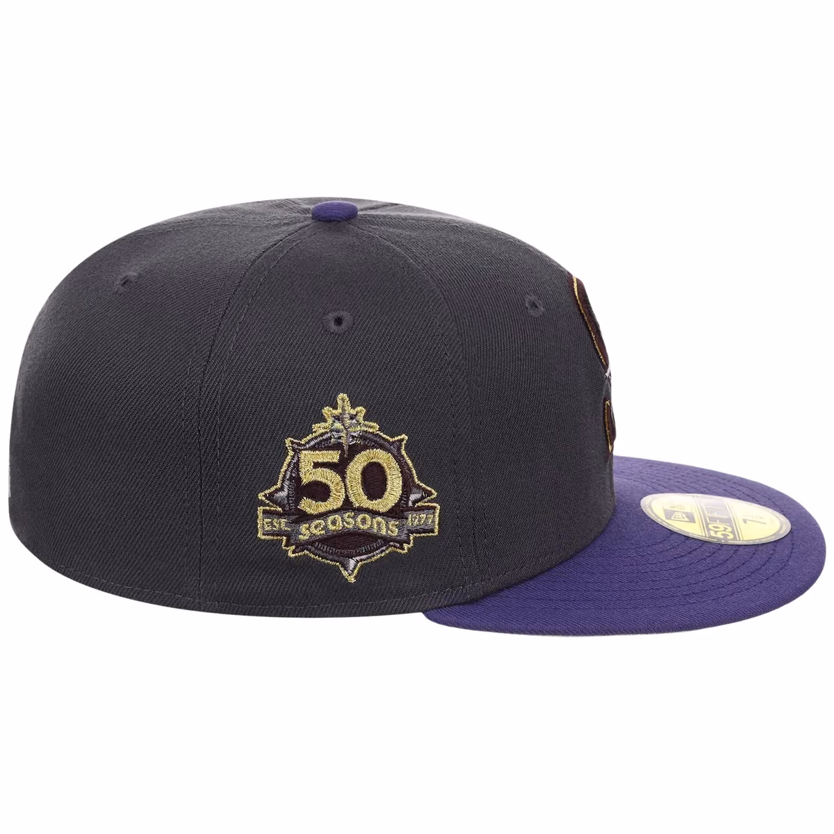 Seattle Mariners MLB Midnight Orchid New Era 59FIFTY detail view