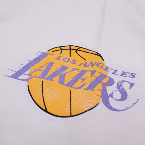 Los Angeles Lakers Full Court Pressed NBA T-Shirt White view 3