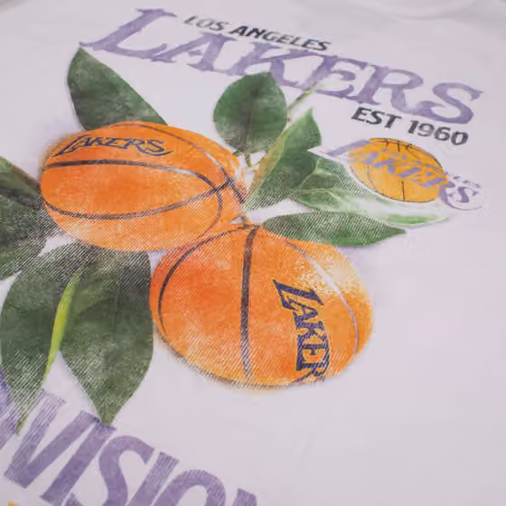 Los Angeles Lakers Full Court Pressed NBA T-Shirt White view 6