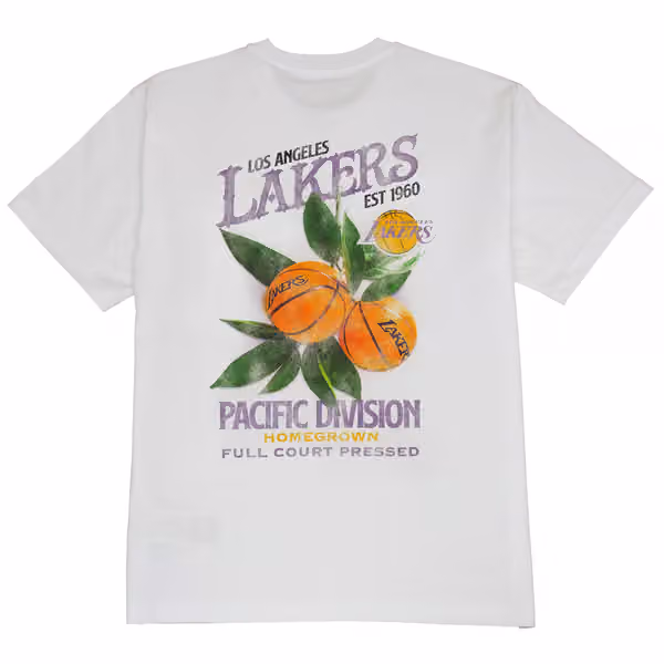 Los Angeles Lakers Full Court Pressed NBA T-Shirt White view 1