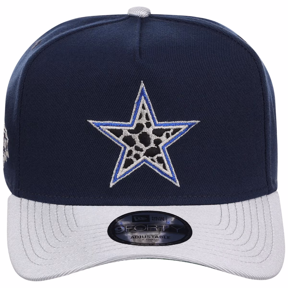Dallas Cowboys OTC 2-Tone Dallas Starhide New Era 9FORTY A-Frame detail view
