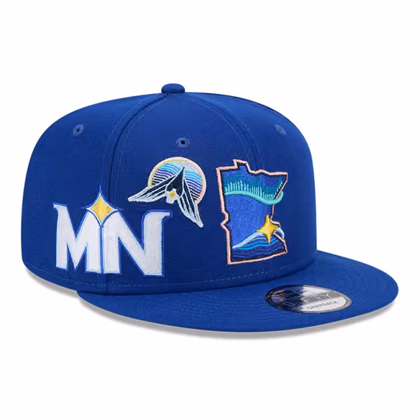 Minnesota Twins FP586 City Connect New Era 9FIFTY Snapback Cap Blue product photo