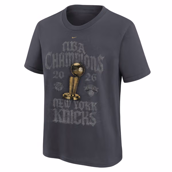 New York Knicks 2026 Champions Locker Room T-Shirt (YOUTH) view 2