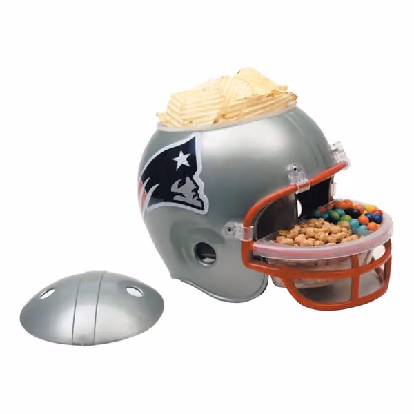 New England Patriots Football NFL Snack Helmet view 1