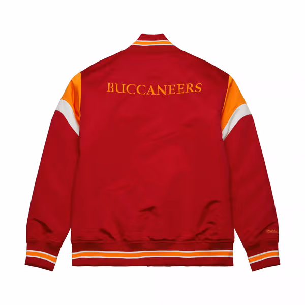 Tampa Bay Buccaneers Mitchell & Ness Heavyweight Satin NFL Jacket view 2