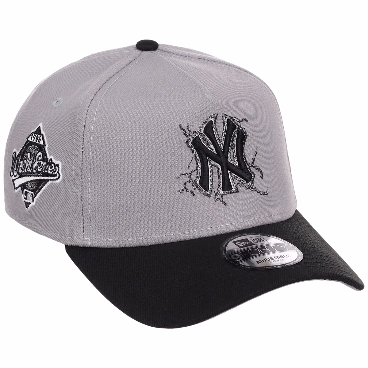 New York Yankees Concrete New Era 9FORTY A-Frame front view