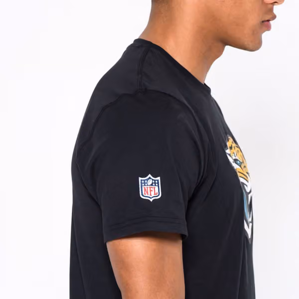 Jacksonville Jaguars Team Logo Football NFL T-Shirt Black view 3