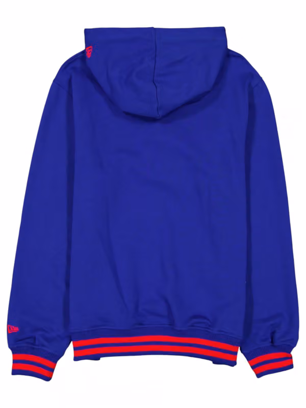 Buffalo Bills Felt Logo Throwback NFL Hoodie Blue view 2