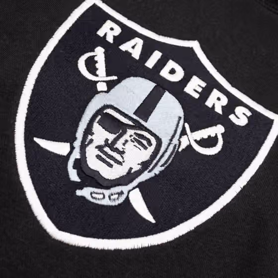 Las Vegas Raiders Plaid 2024 New Era 3rd Down NFL Hoodie Black view 3