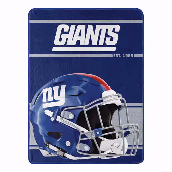 New York Giants Run Super Plush NFL Throw view 1