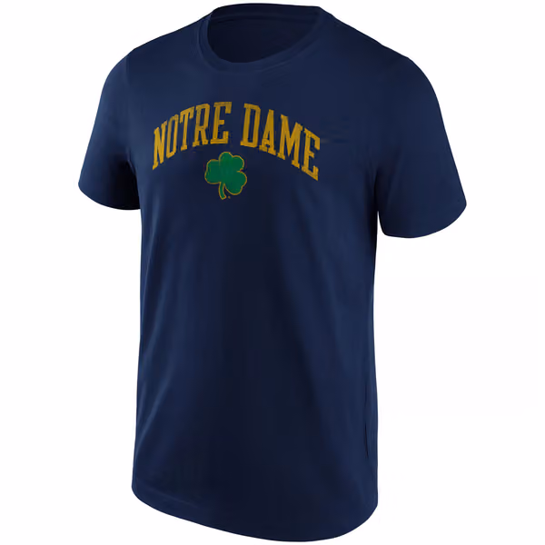 Notre Dame Fighting Irish Arched NCAA T-Shirt Navy view 1