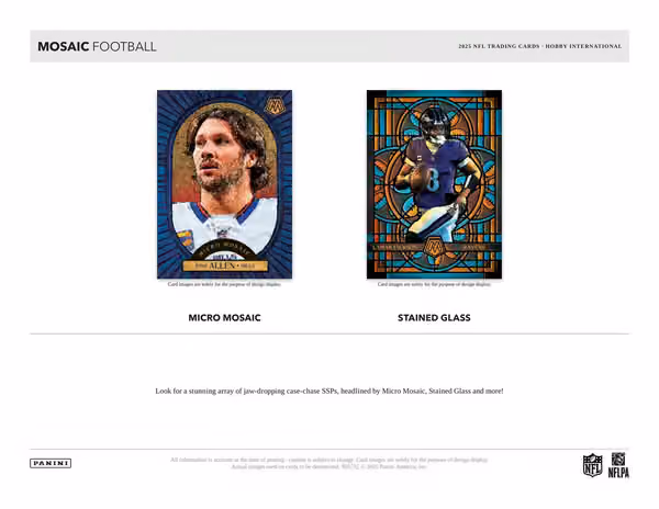 2025 Panini Mosaic Football International Hobby Box view 4