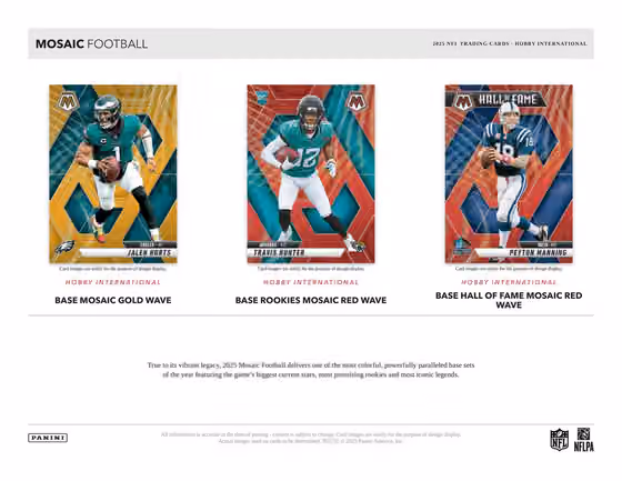 2025 Panini Mosaic Football International Hobby Box view 2