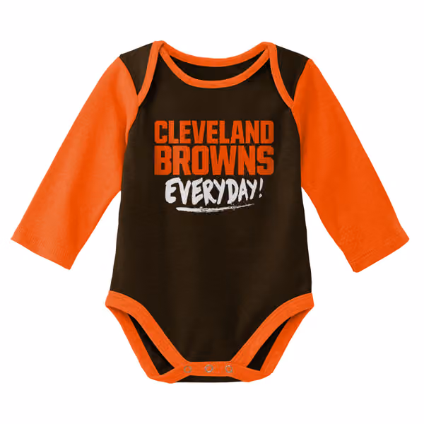 Cleveland Browns Born to Play NFL Baby Bodysuit Set (2-Piece) view 2