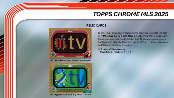 2025 Topps Chrome MLS Soccer Hobby Box view 6