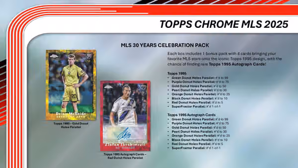 2025 Topps Chrome MLS Soccer Hobby Box view 8