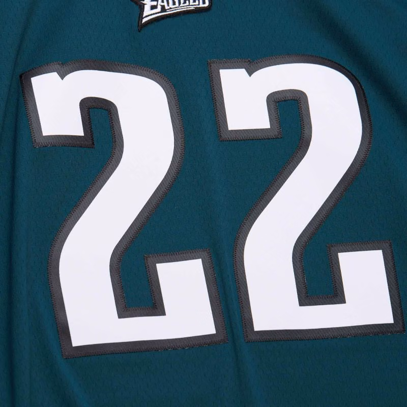 Deuce Staley #22 Philadelphia Eagles 2002 Legacy Throwback NFL Jersey Green view 5
