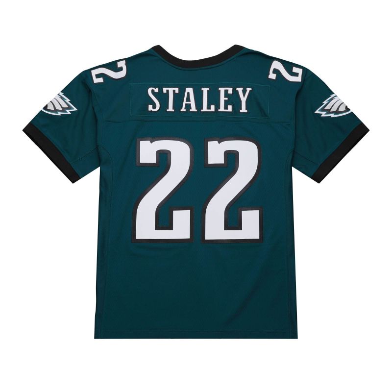 Deuce Staley #22 Philadelphia Eagles 2002 Legacy Throwback NFL Jersey Green view 1