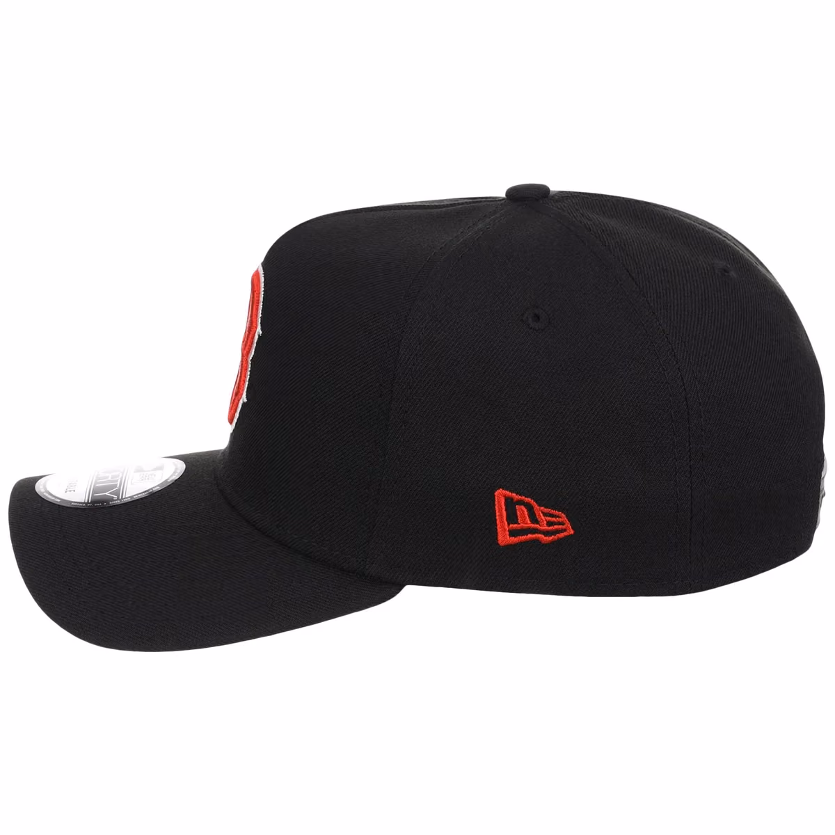 Boston Red Sox MLB Black Dome New Era 9FORTY A-Frame detail view