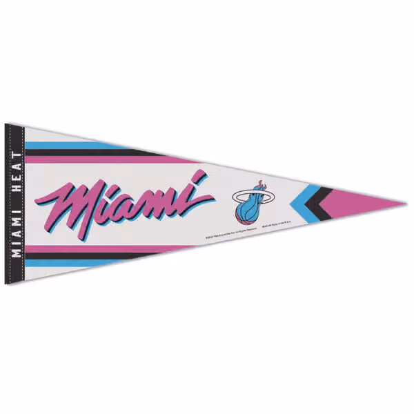 Miami Heat City Edition Premium NBA Pennant view 1