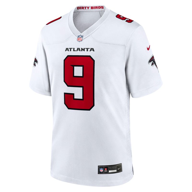 Michael Penix Jr. #9 Atlanta Falcons 2026 Game NFL Jersey White view 2