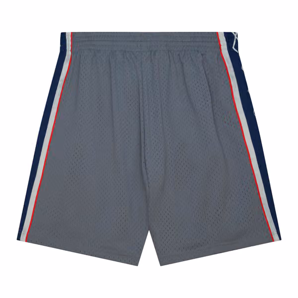 New Jersey Nets 2004-05 Mitchell & Ness Swingman Alternate NBA Shorts Grey view 2