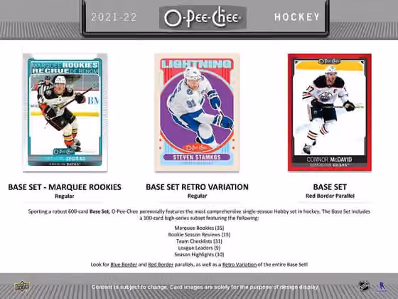 2021/22 Upper Deck O-Pee-Chee Hockey Retail 36-Pack Box NHL view 2