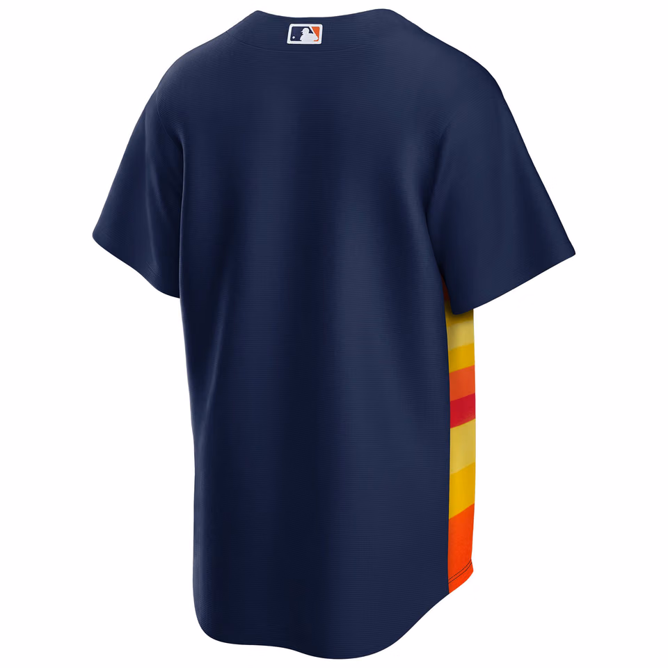 Houston Astros Official Alternate MLB Jersey Navy view 2