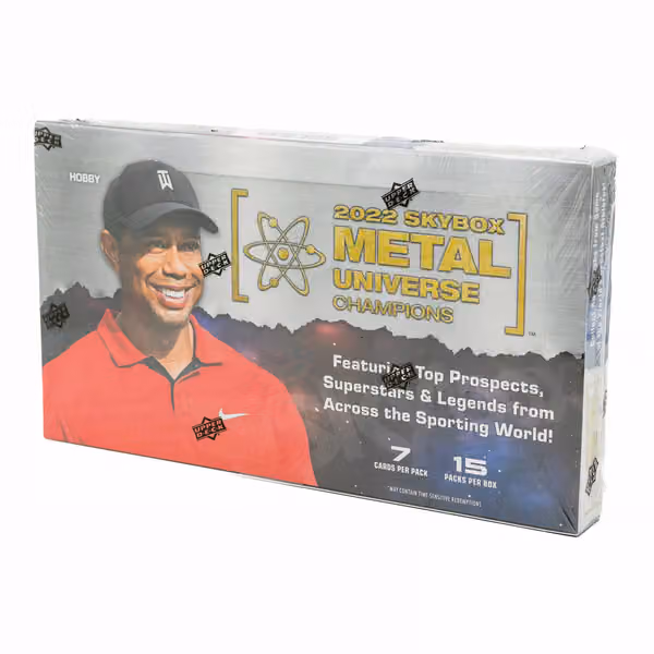 2022 Upper Deck Skybox Metal Universe Champions Hobby Box view 1