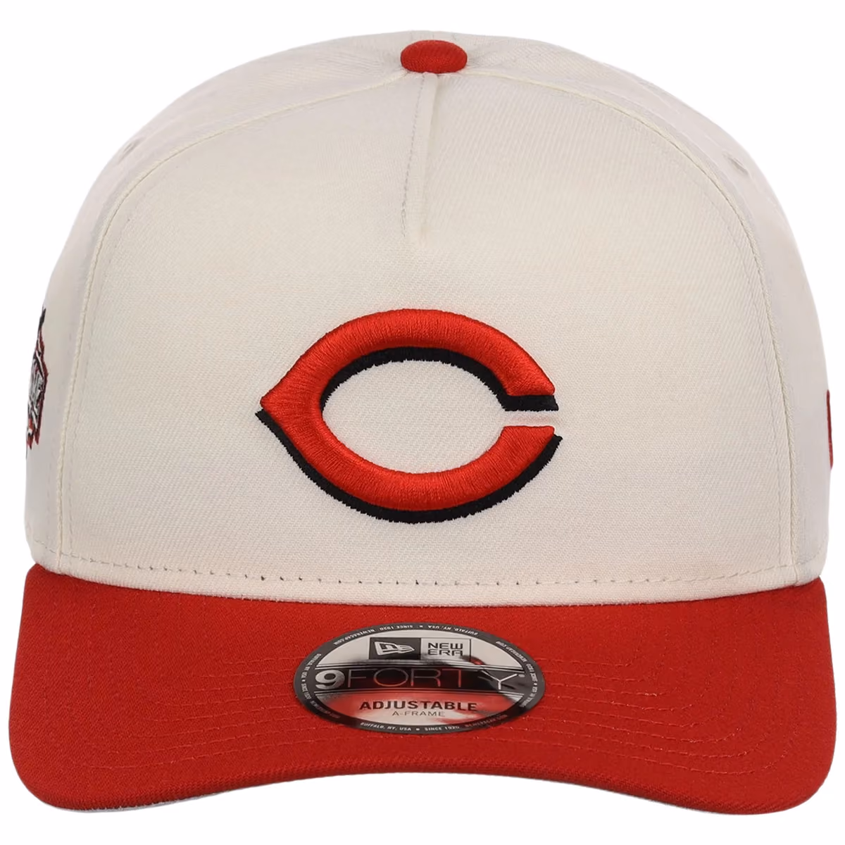 Cincinnati Reds MLB Chrome OTC New Era 9FORTY A-Frame detail view