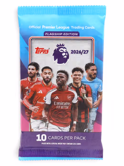 2025/26 Topps Premier League Football (Soccer) EPL Retail Pack view 1